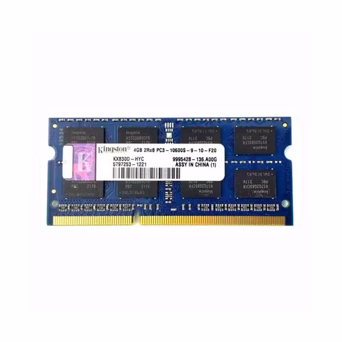 رم لپ تاپ DDR3 کینگستون 4 گیگابایت با فرکانس 1333 مگاهرتز