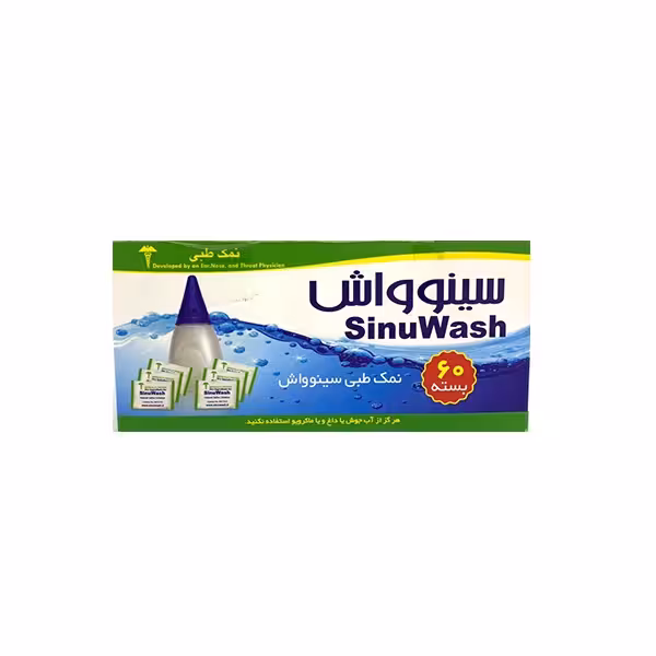 نمک طبی سینوواش مدل Nasal Wash بسته 60 عددی