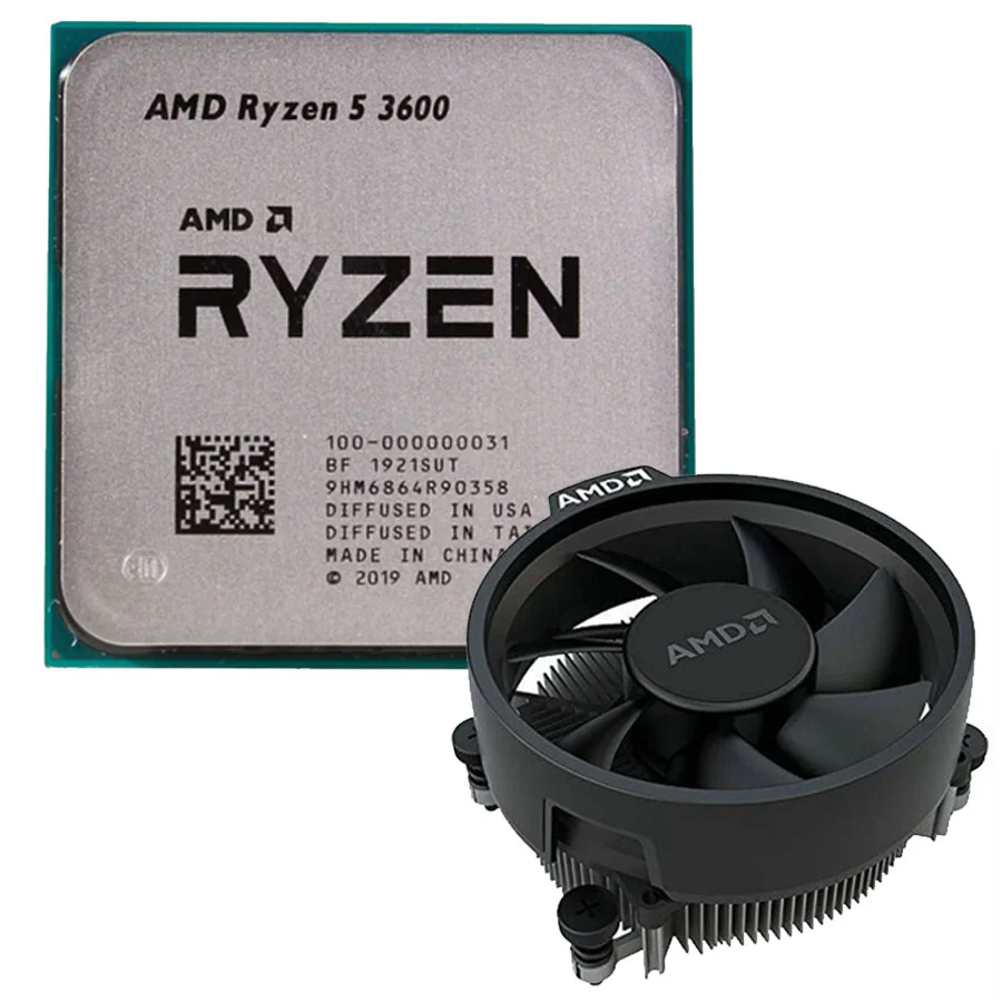 پردازنده بدون باکس ای ام دی Ryzen 5 3600 به همراه فن پردازنده ای ام دی Desktop Ryzen 5