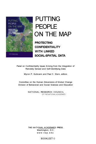 خرید و دانلود نسخه کامل کتاب Putting people on the map: protecting confidentiality with linked social-spatial data