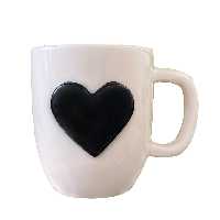ماگ سرامیکی مدل قلب برجسته
