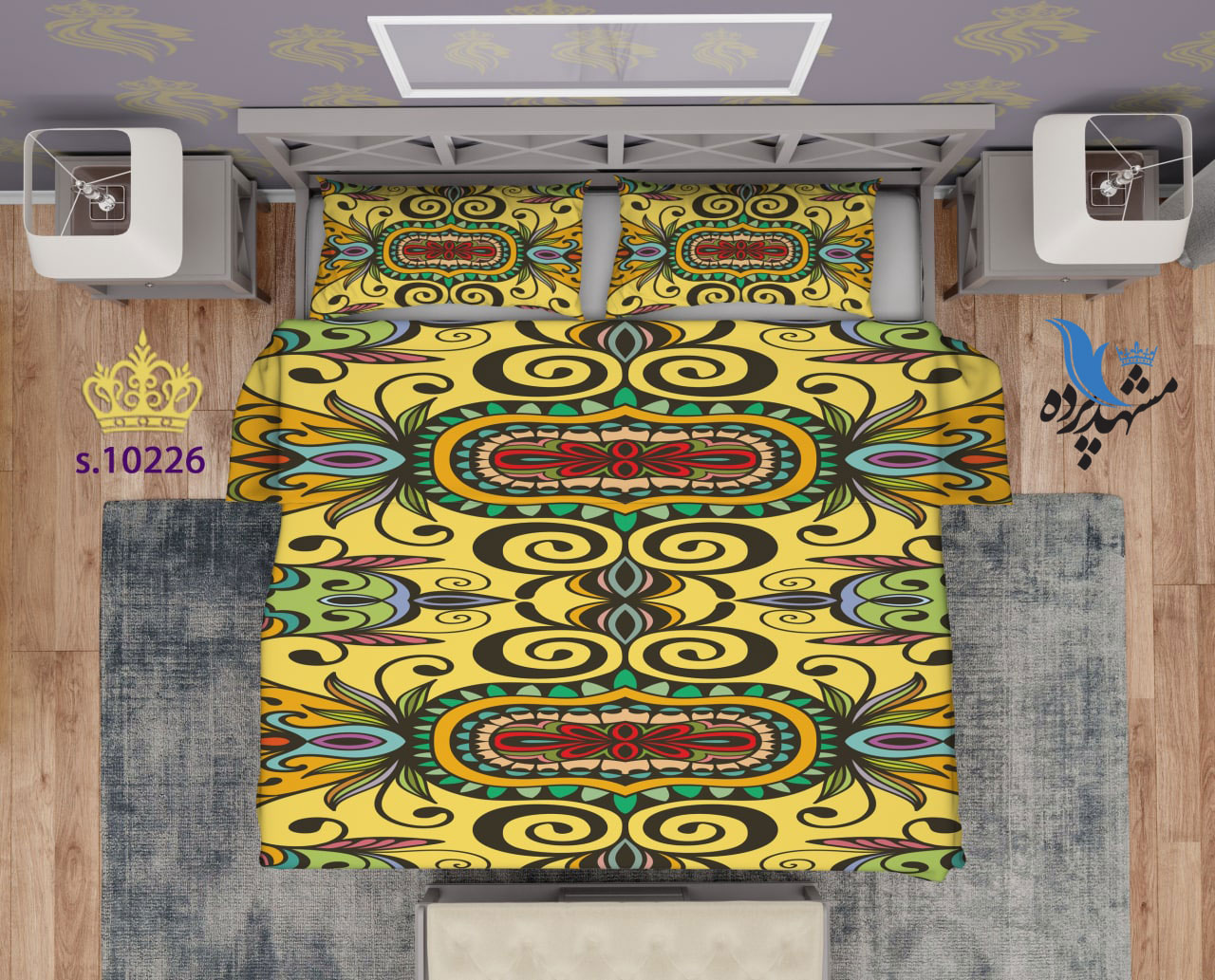 ست روتختی دو نفره طرح پتینه S10226