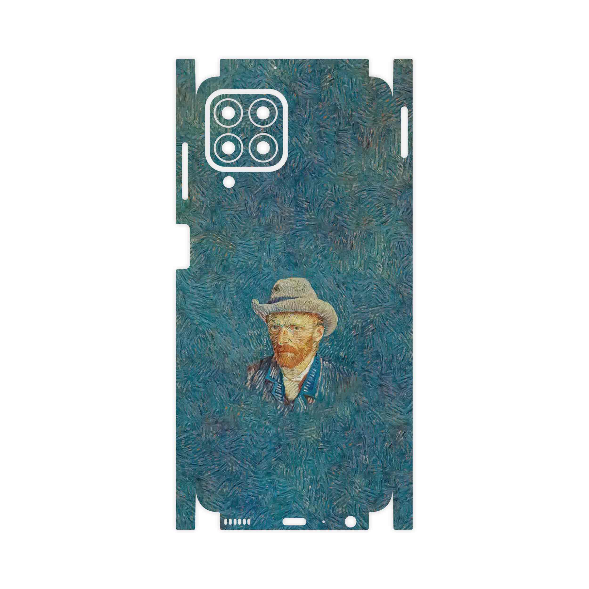 برچسب پوششی ماهوت مدل Self portrait with a gray felt hat-FullSkin مناسب برای گوشی موبایل سامسونگ Galaxy M33