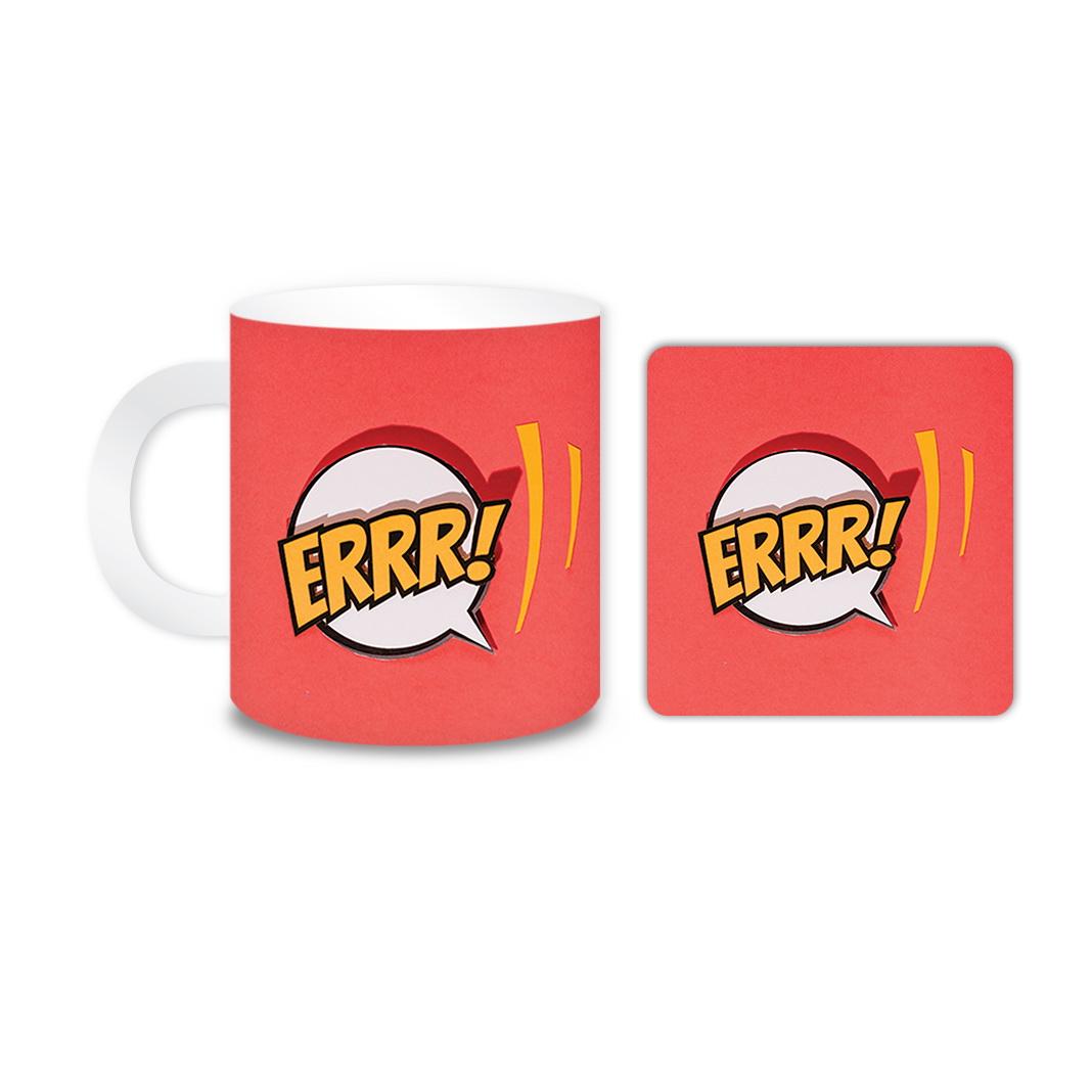 ماگ مدل ERRR کد 367 به همراه زیر لیوانی