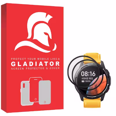 محافظ صفحه نمایش گلادیاتور مدل GWP2000 مناسب برای ساعت هوشمند شیائومی Mi Watch Color 2 بسته دو عددی