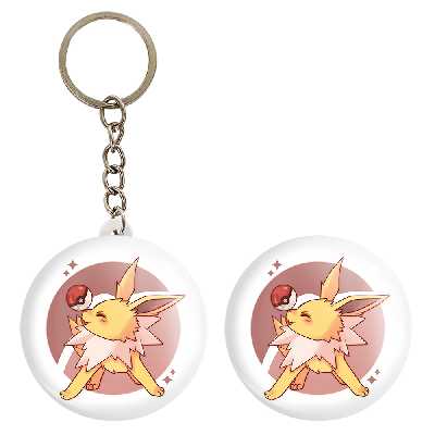 پیکسل خندالو مدل تندرز انیمه پوکمون کد 17340 به همراه جاکلیدی