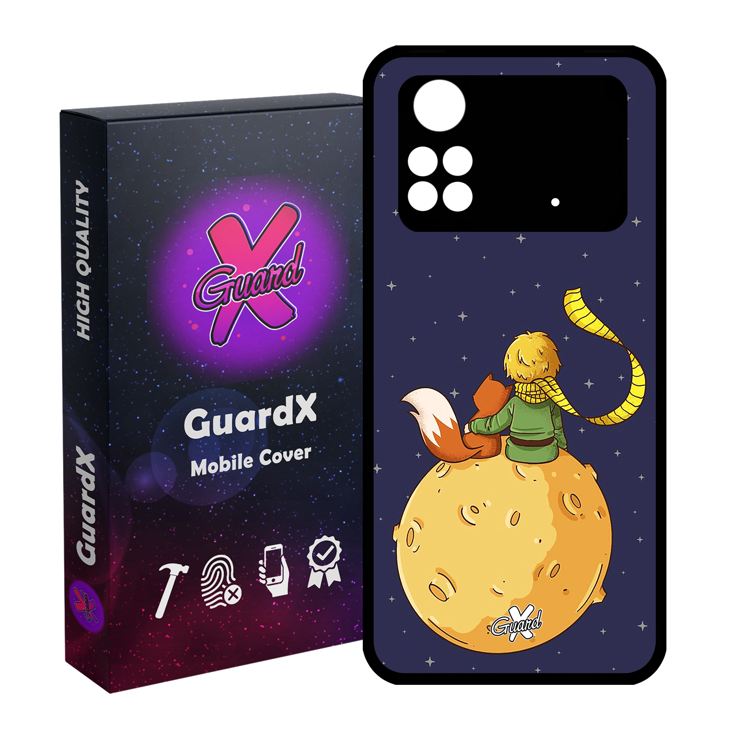 کاور گارد ایکس طرح Little Prince مدل Glass10003 مناسب برای گوشی موبایل شیائومی Poco M4 Pro 4G