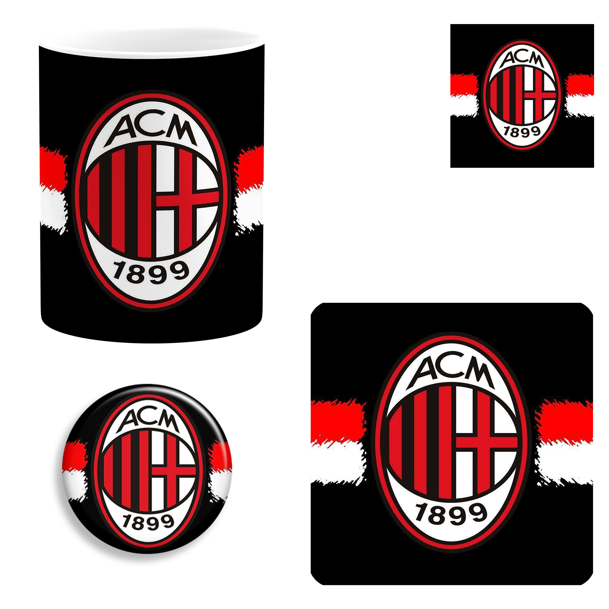 ست هدیه ماگ طرح  آ ث میلان مدل A.C. Milan