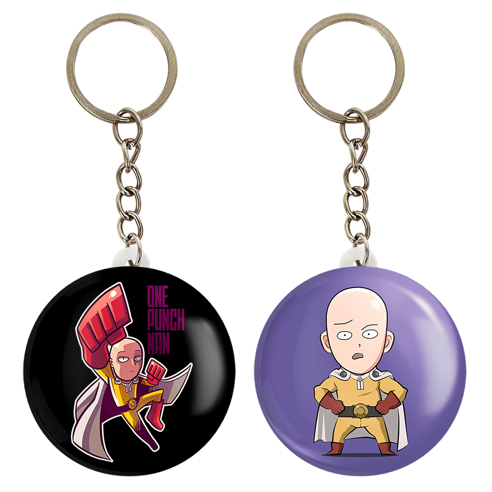 جاکلیدی خندالو مدل سایتاما انیمه مرد تک مشتی One Punch Man کد 1052710523 مجموعه دو عددی