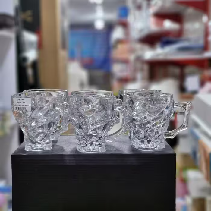 استکان چایی خوری بوگاتی بسته 6 عددی