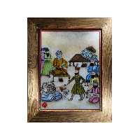 تابلو نقاشی طرح گرفتار شدن افراسیاب و گرسیوز بدست کیخسرو کد 010