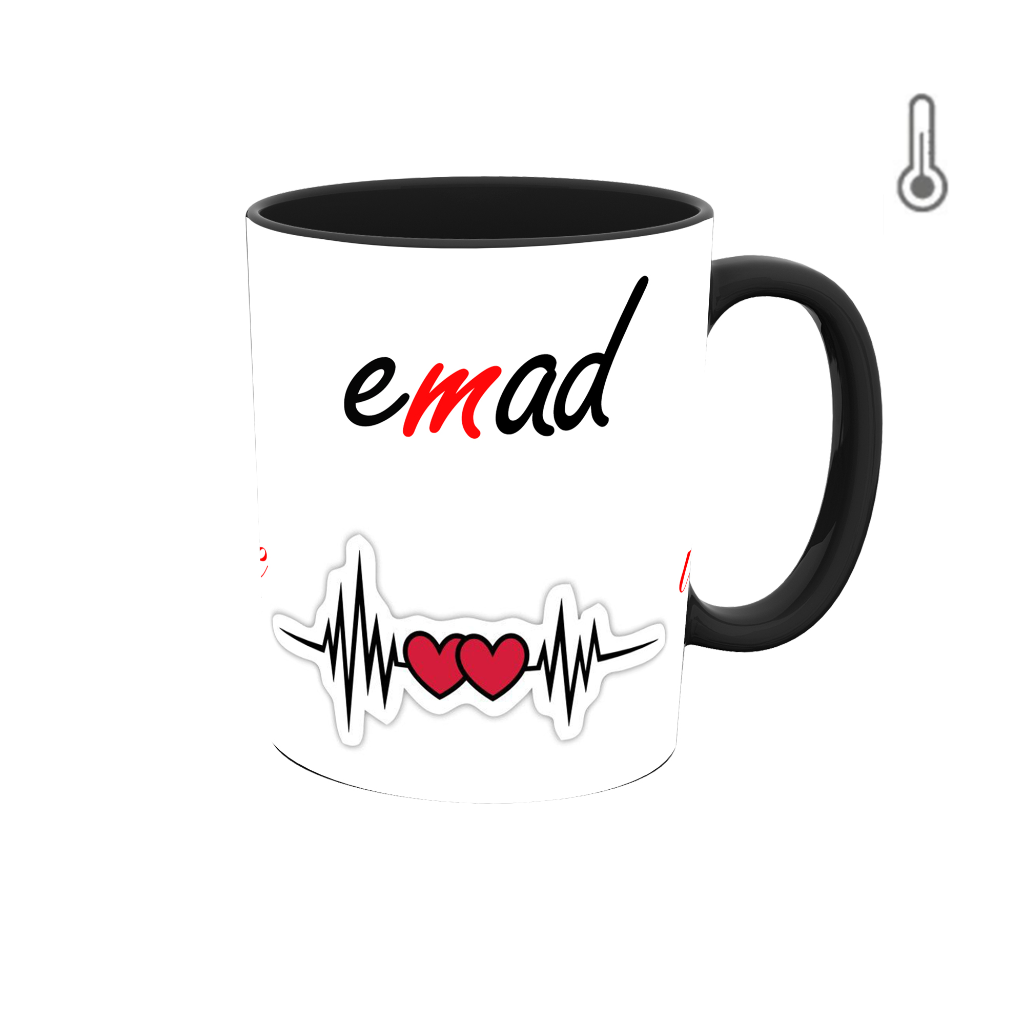 ماگ حرارتی طرح اسم عماد