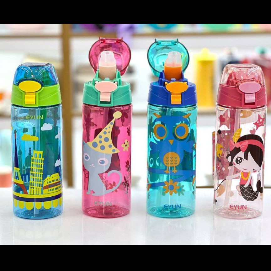 قمقمه 600میلی نی دار  با طراحی بسیار زیبا