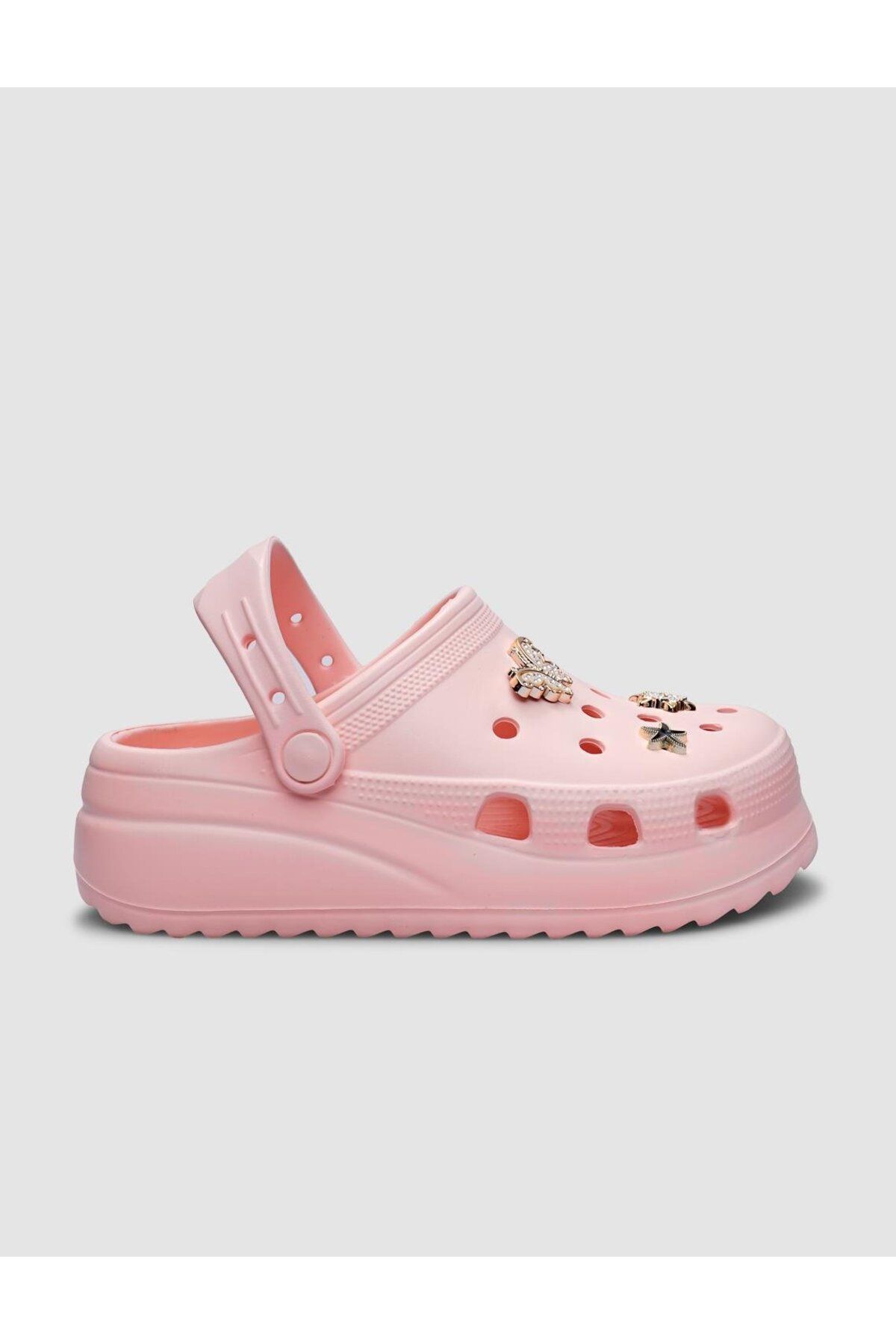 دمپایی صورتی زنانه جزئیات سنگ پودر SNX EVA Cabani