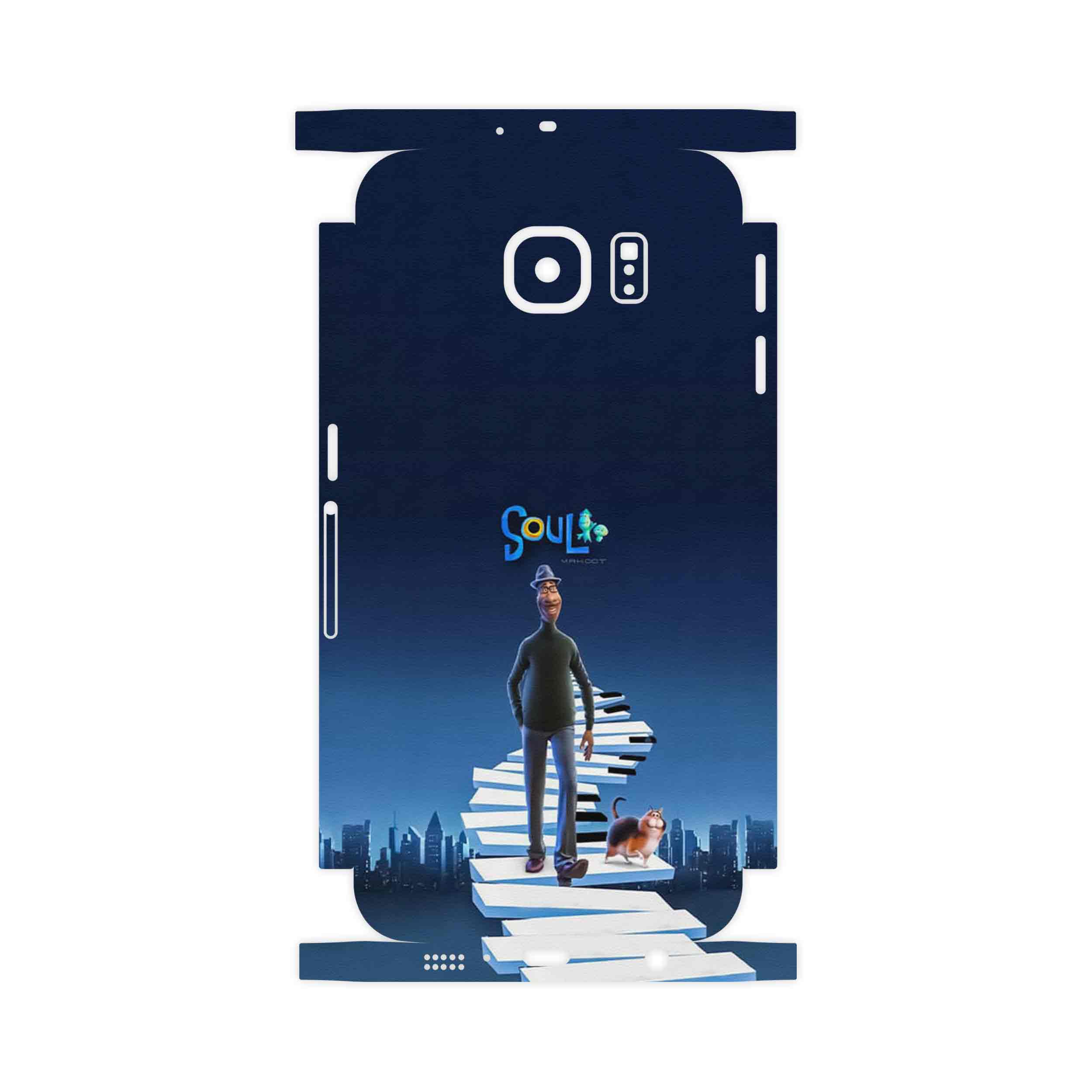 برچسب پوششی ماهوت مدل soul-FullSkin مناسب برای گوشی موبایل سامسونگ Galaxy S6 Edge