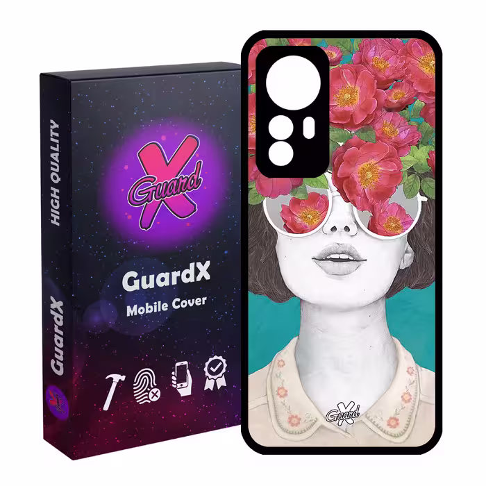 کاور گارد ایکس طرح Girl مدل Glass10148 مناسب برای گوشی موبایل شیائومی Mi 12/Mi 12X/Mi 12S