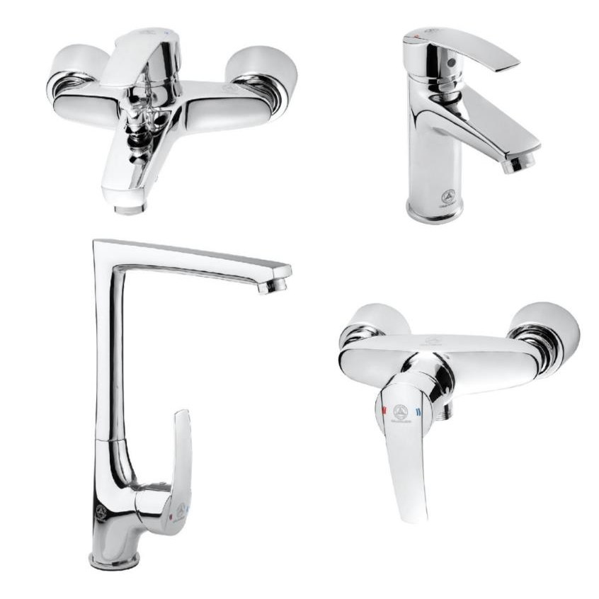 ست کامل شیرالات قهرمان مدل بهادر کروم (60 ماه گارانتی)