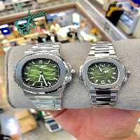 خرید ست ساعت زنانه و مردانه پتک فیلیپ مدل ناتیلوس موتور ژاپن استیل رنگ ثابت کد 2116409 - ردگل