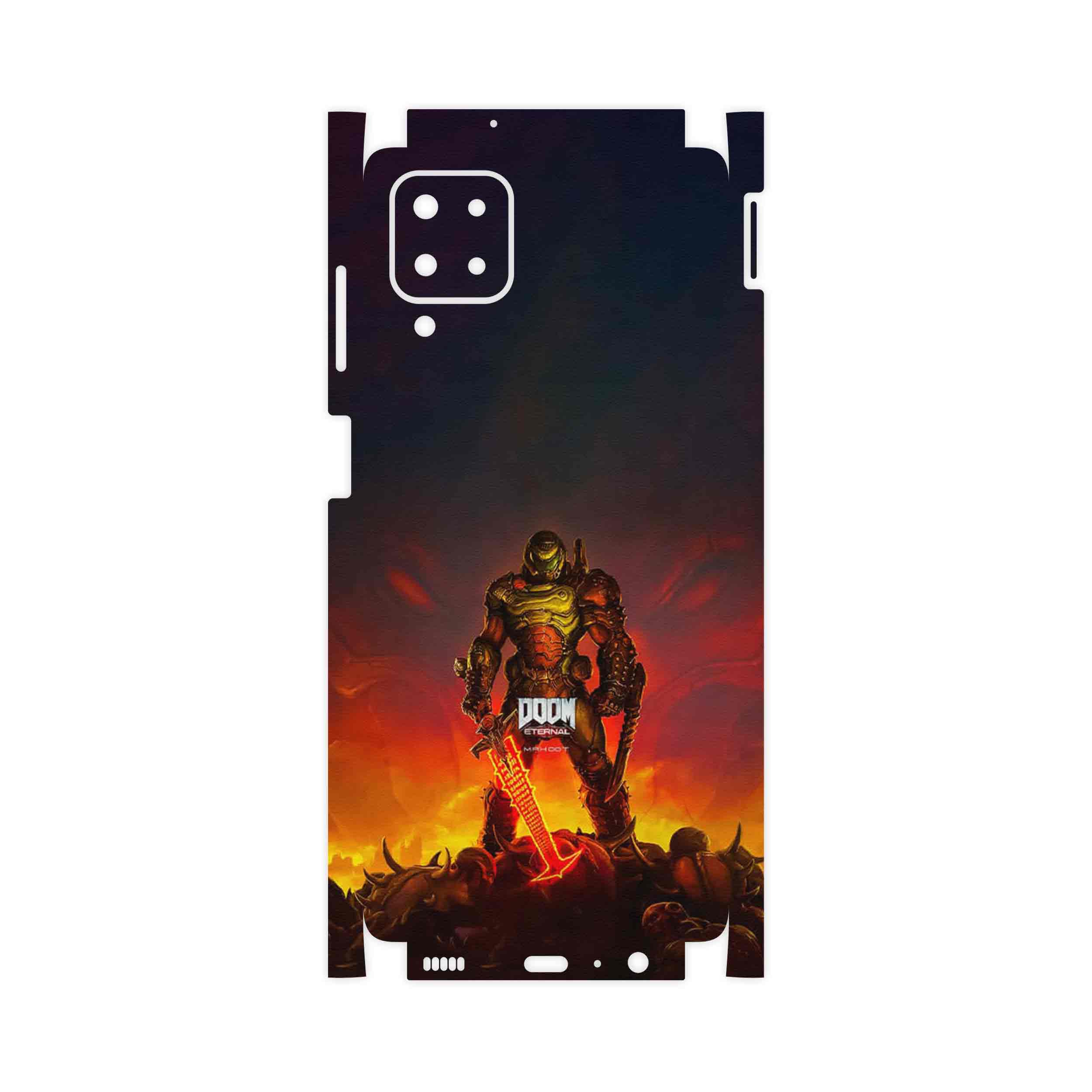 برچسب پوششی ماهوت مدل DOOM Game Series-FullSkin مناسب برای گوشی موبایل سامسونگ Galaxy M12