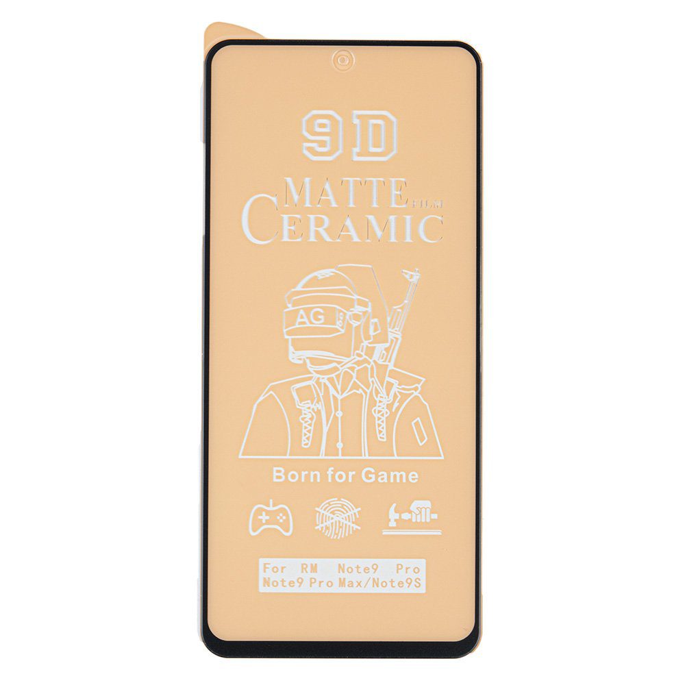 گلس محافظ صفحه نمایش سرامیکی مات شیائومی Redmi Note 9 Pro Max