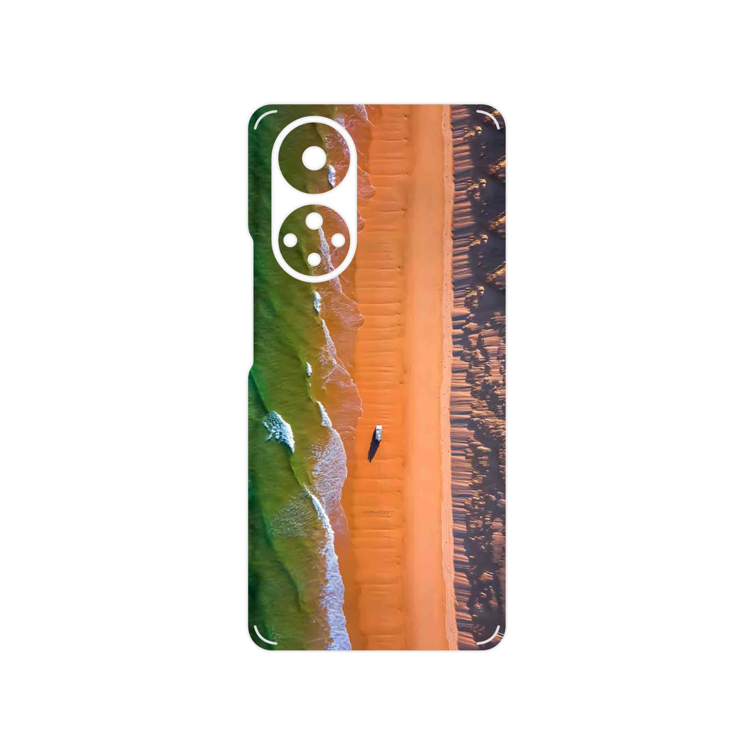 برچسب پوششی ماهوت مدل Beach and Green Sea مناسب برای گوشی موبایل آنر 50