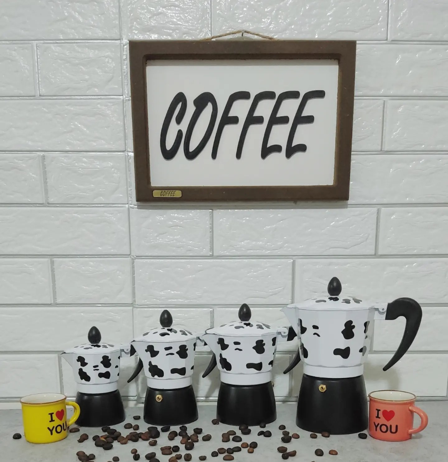 قهوه جوش 2 کاپ طرح  گاو 