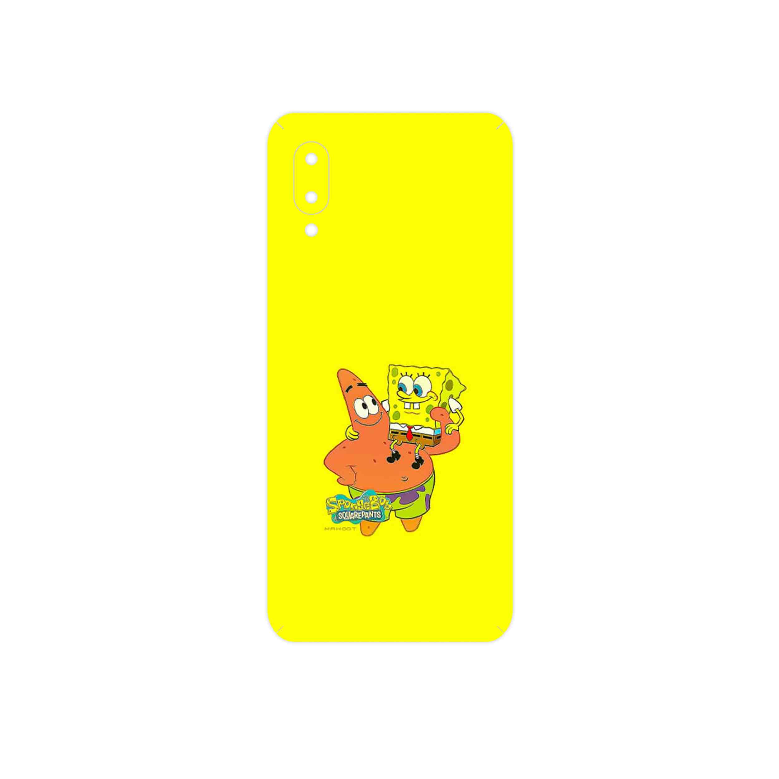 برچسب پوششی ماهوت مدل SpongeBob SquarePants مناسب برای گوشی موبایل سامسونگ Galaxy M02
