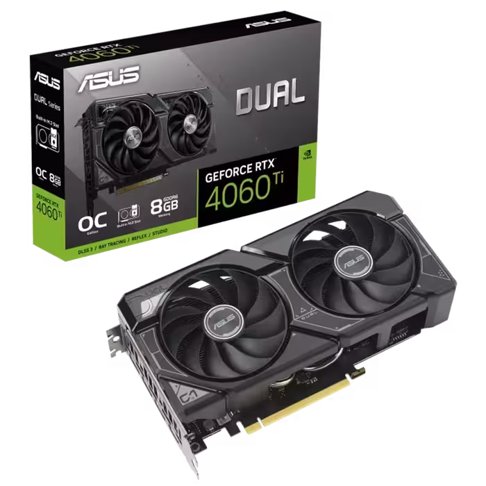 کارت گرافیک ایسوس Dual RTX 4060 Ti OC 8GB SSD | فروشگاه گیمینگ تکاف