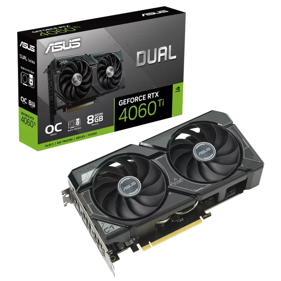 کارت گرافیک ایسوس Dual RTX 4060 Ti OC 8GB SSD | فروشگاه گیمینگ تکاف
