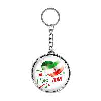 جاکلیدی خندالو طرح پرچم ایران مدل دوطرفه کد 2051520520