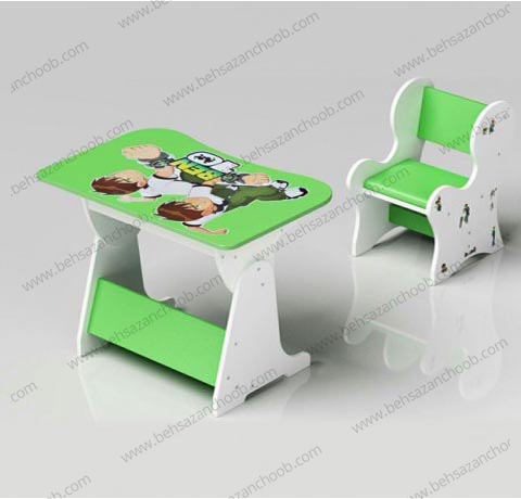 میز تحریر کودک سبز M64