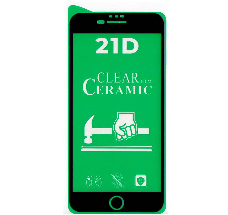 گلس سرامیکی براق مشکی ایفون 6/7/8