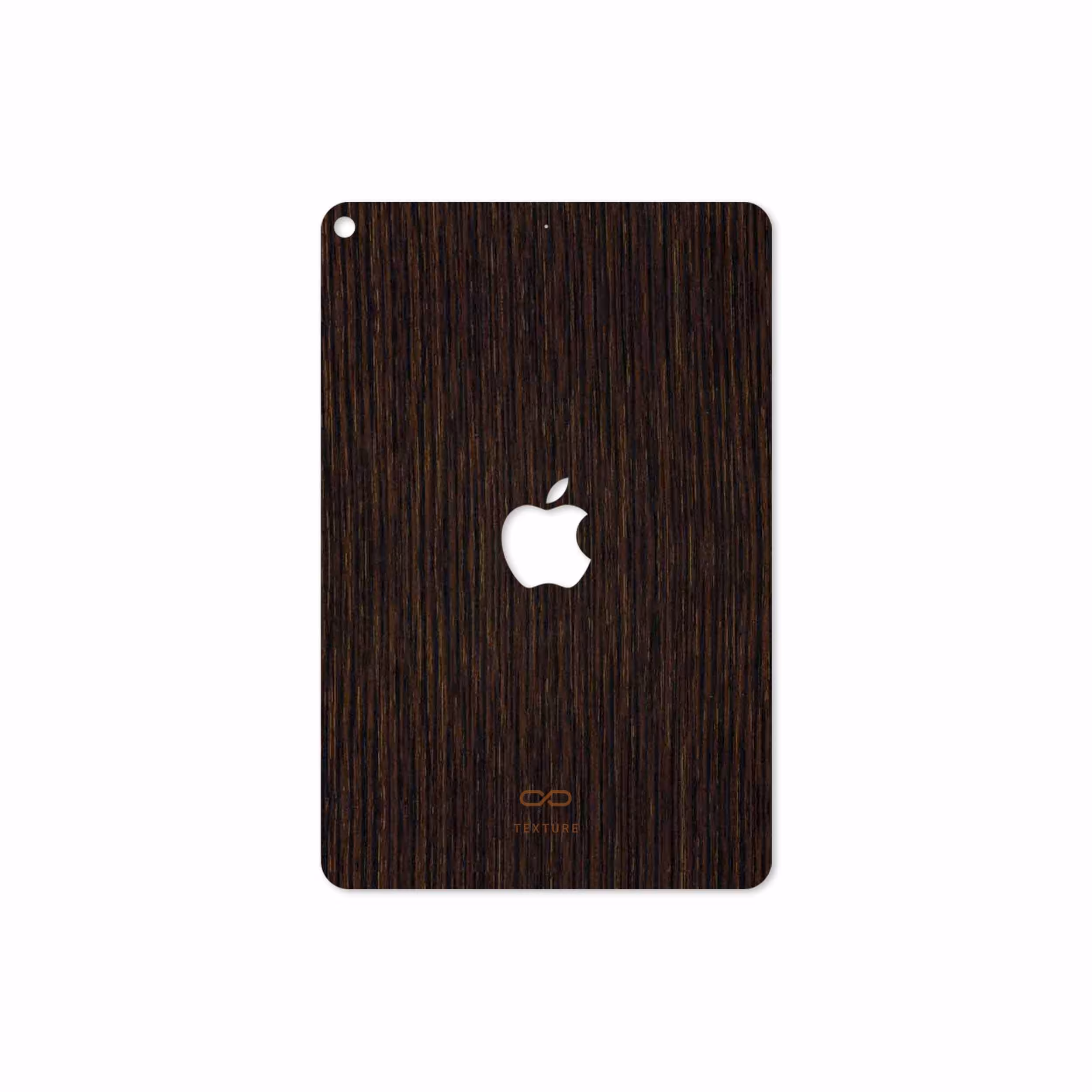 برچسب پوششی ماهوت مدل Dark-Gold-Stripes-Wood مناسب برای تبلت اپل iPad mini (GEN 5) 2019 A2133