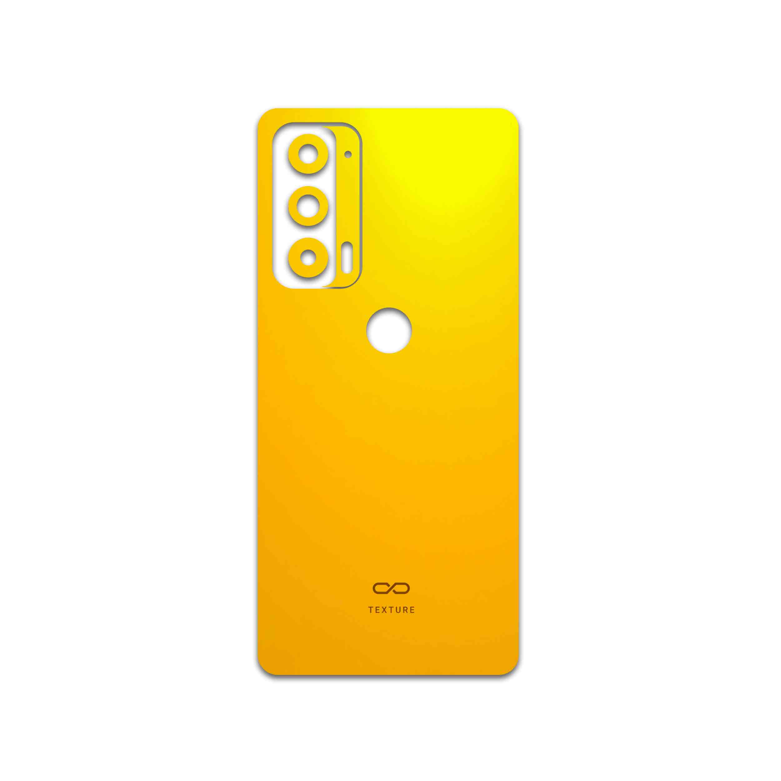 برچسب پوششی ماهوت مدل Matte-Deep-Mustard مناسب برای گوشی موبایل موتورولا Edge 20