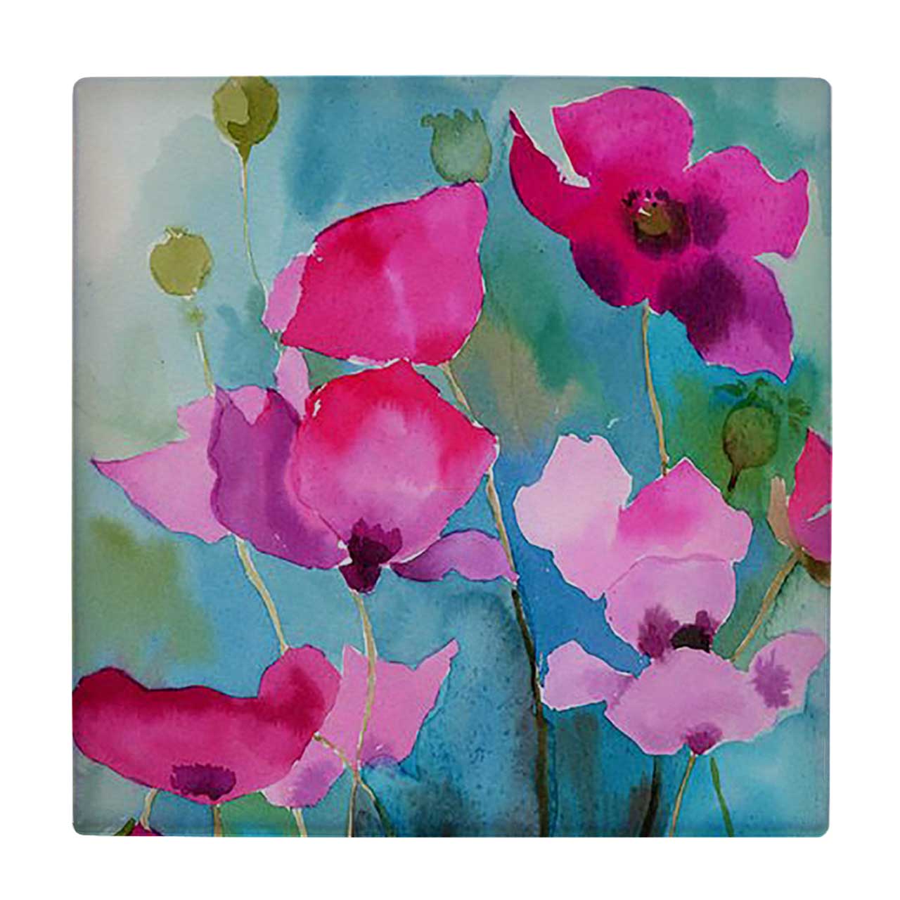 کاشی کارنیلا طرح نقاشی گل کد wkk1023