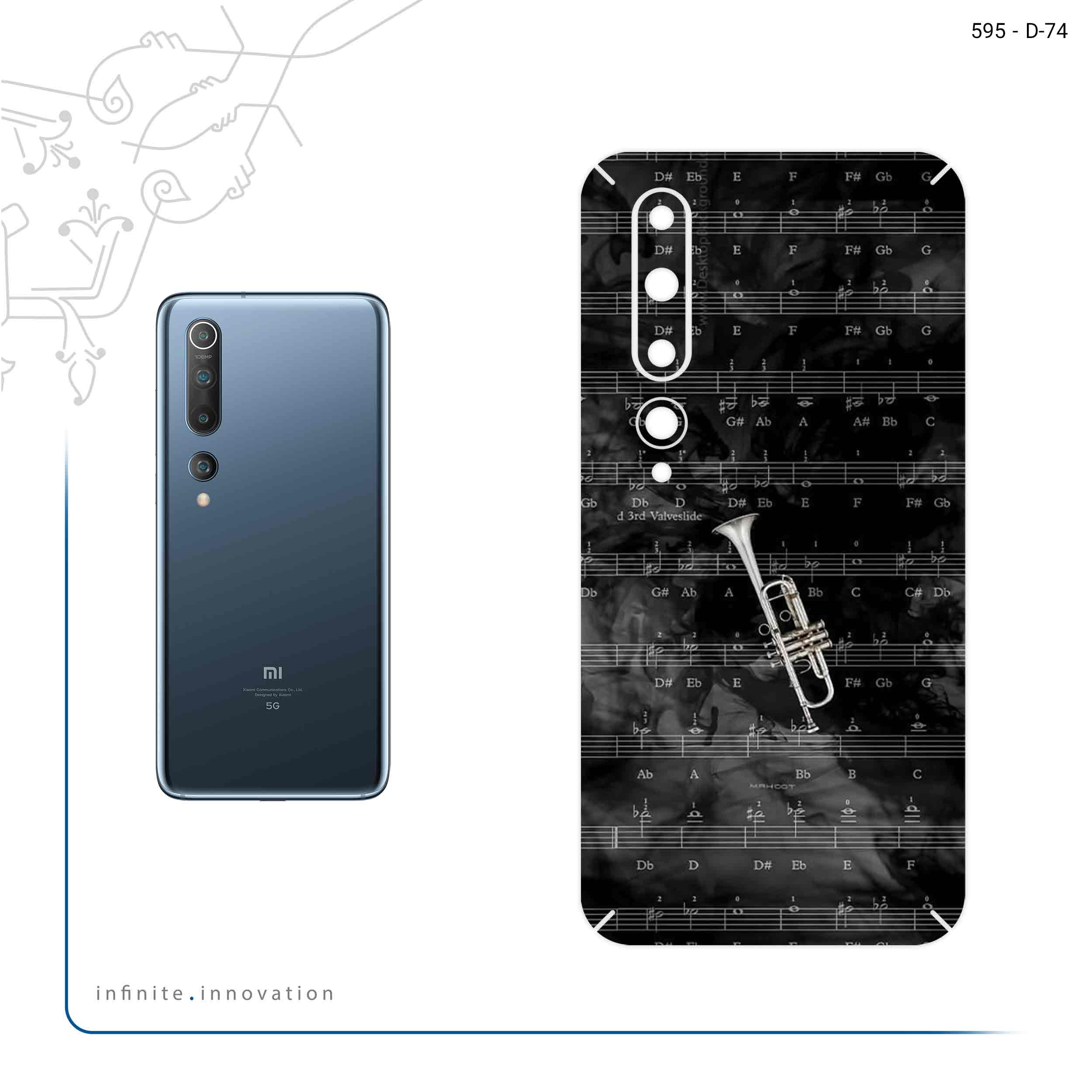 برچسب پوششی ماهوت مدل Trumpet مناسب برای گوشی موبایل شیائومی Mi 10 5G