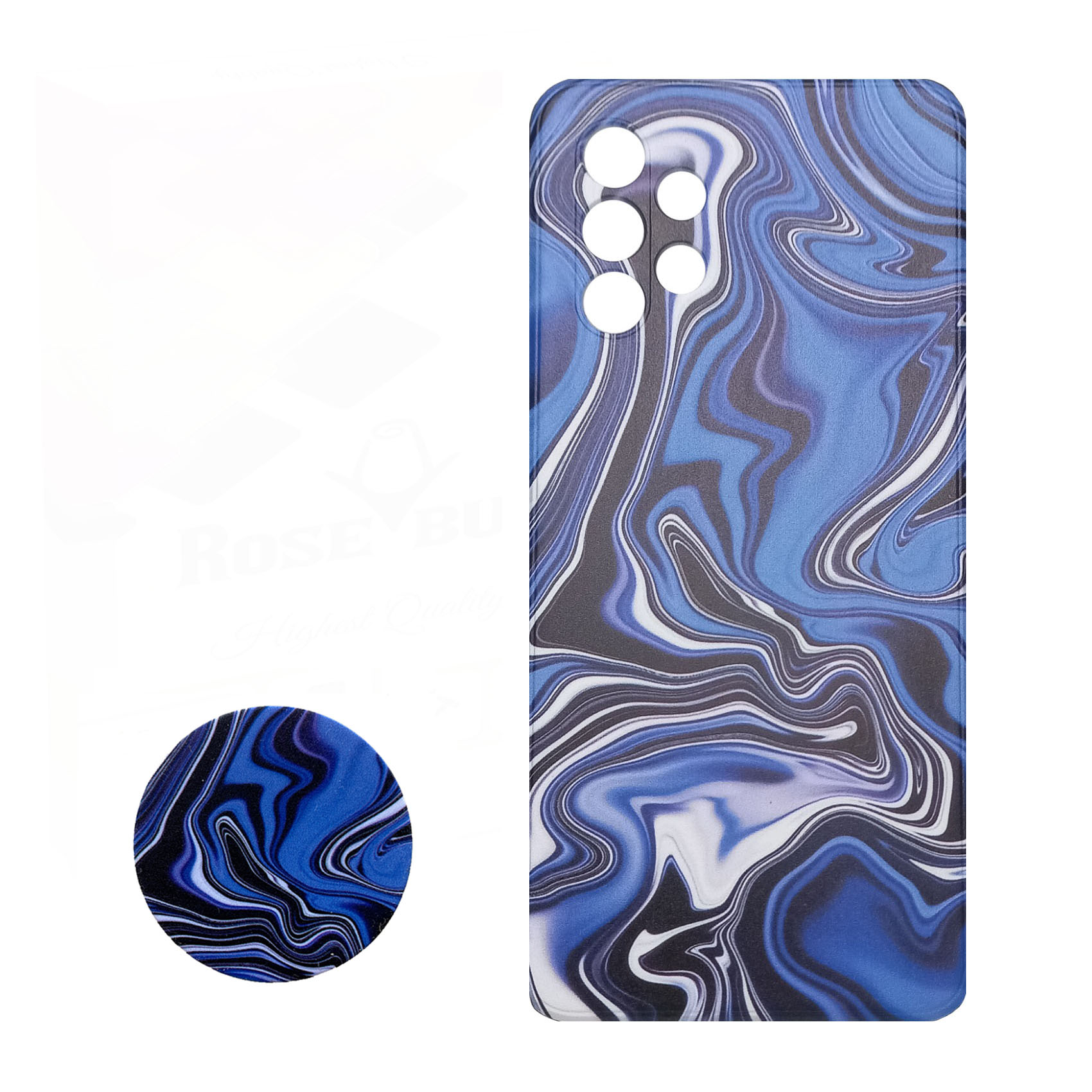 کاور مدل D0697 مناسب برای گوشی موبایل سامسونگ Galaxy A32 4G به همراه پاپ سوکت