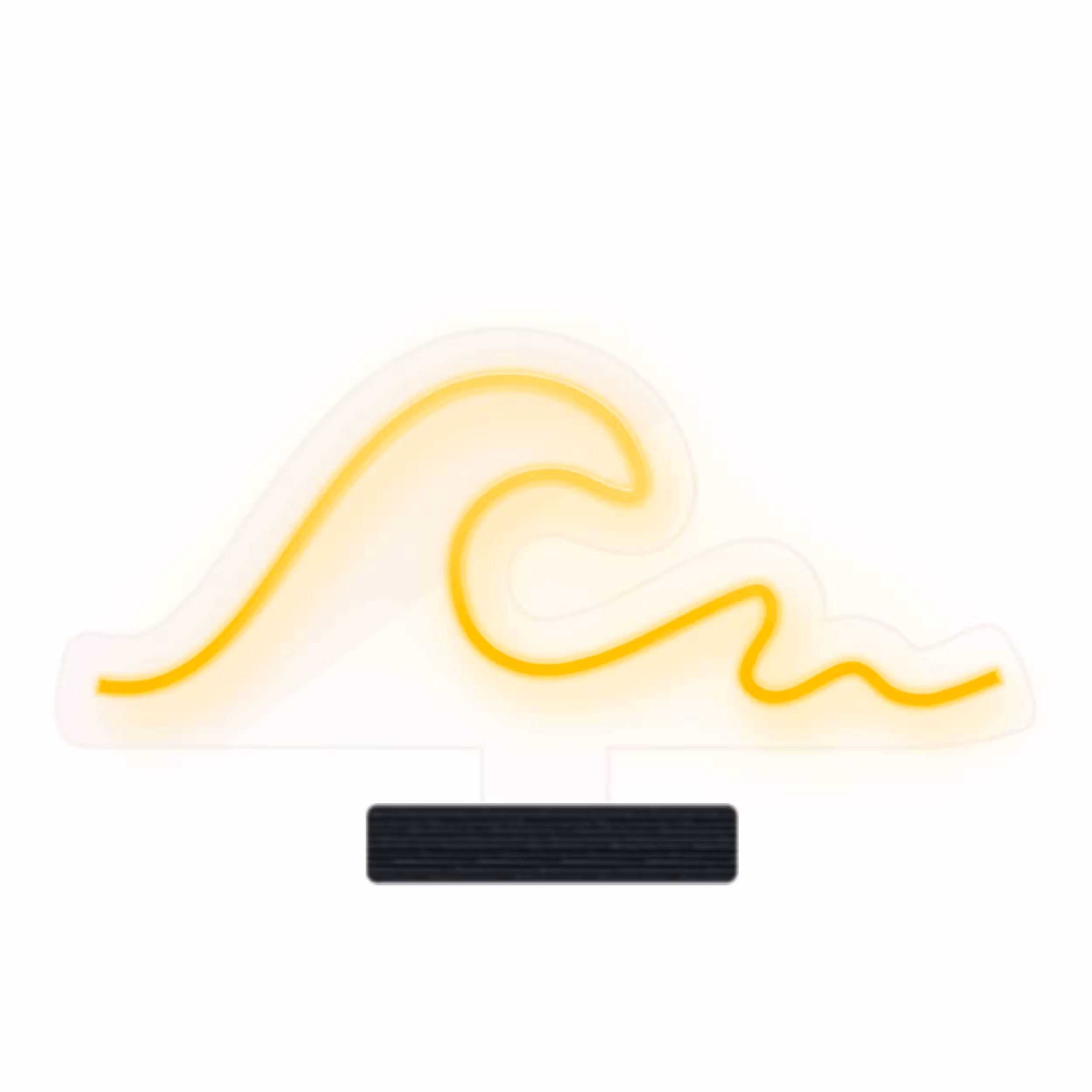چراغ رومیزی ریموت دار مدل WAVE-GL_YL-GLASS