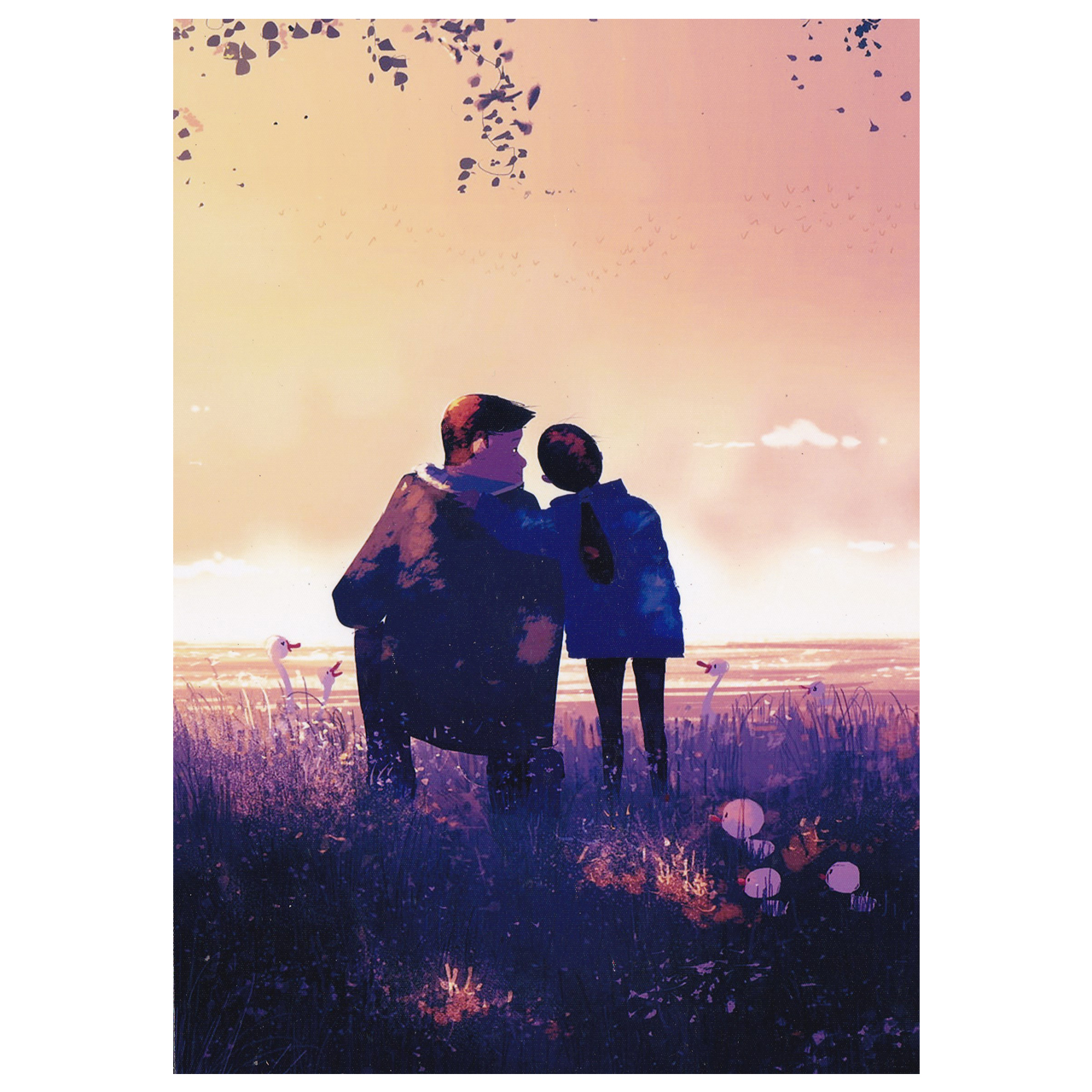 تابلو شاسی طرح پدر و دختر کد Ir-838