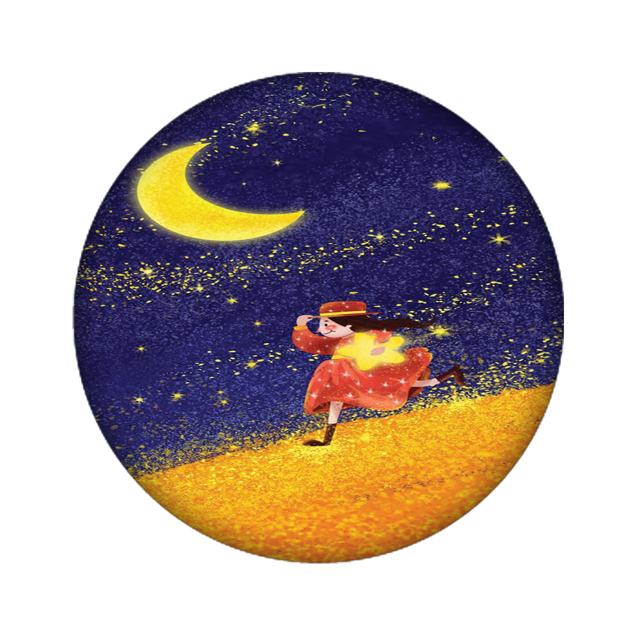 استیکر تزئینی موبایل مدل دختر کد 1911