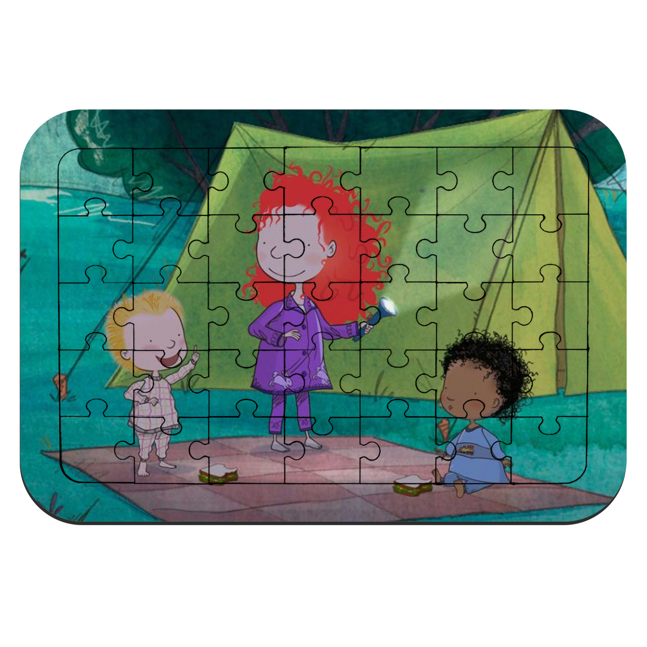 پازل 35 تکه طرح انیمیشن نیکا و داداشی مدل NI904