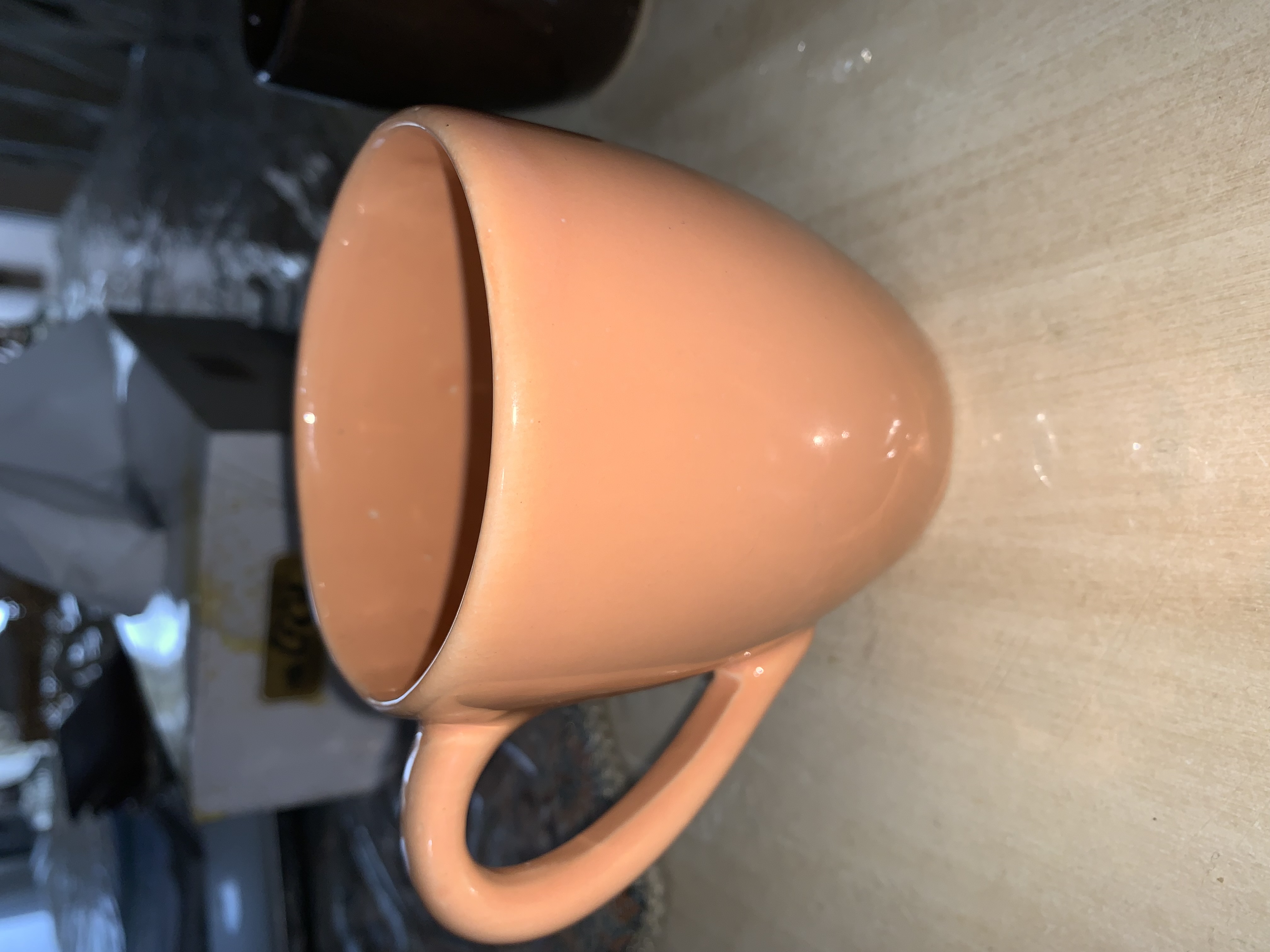 ماگ سرامیک رنگی رنگ نارنجی