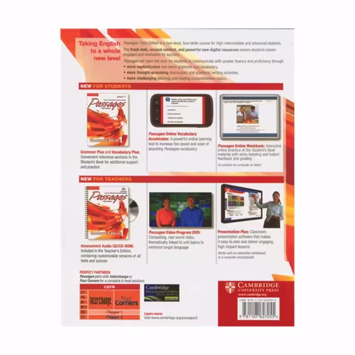 کتاب passages اثر Jack C. Richards And Chuck Sandy انتشارات کمبریج دو جلدی