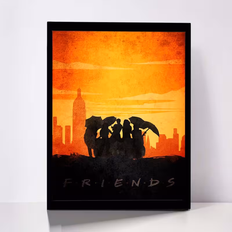 تابلو مدل Friends کد F-5016 | دنیای قاب