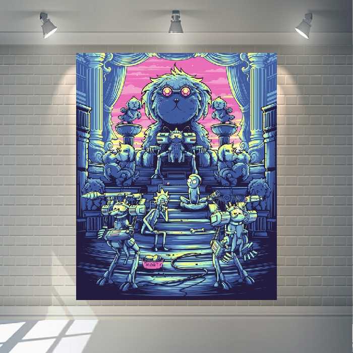 تابلو بوم طرح ریک مورتی مدل کلاسیک کد SDB8703