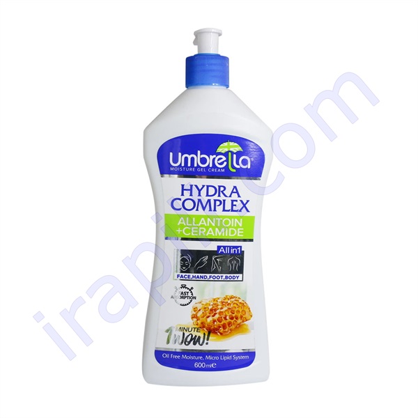 ژل کرم مرطوب کننده آمبرلا حاوی عسل 600 میلی لیتر