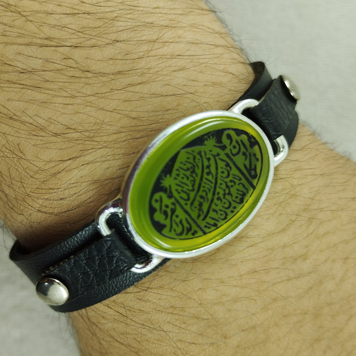 دستبند سلین کالا مدل عقیق یشم طرح وان یکاد cod-12837964