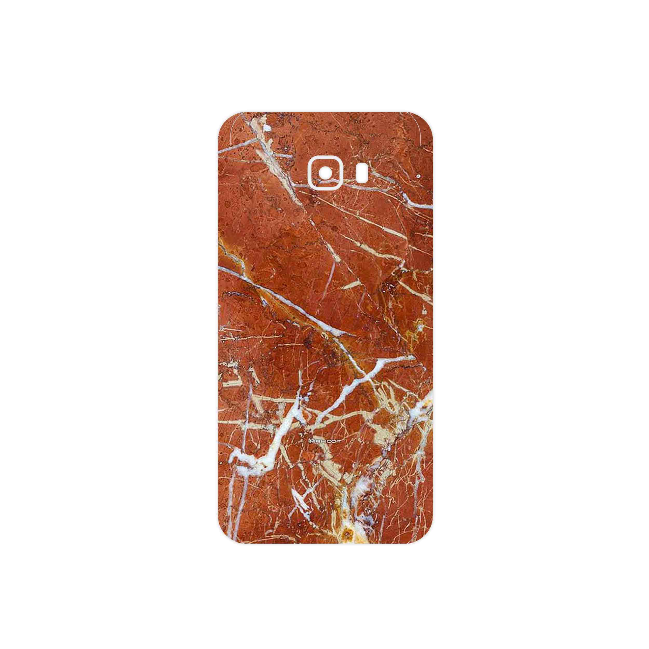 برچسب پوششی ماهوت مدل Red Marble مناسب برای گوشی موبایل سامسونگ Galaxy C7 Pro