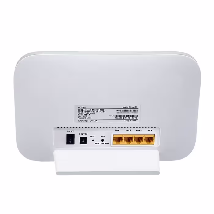مودم 4G/LTE ایرانسل مدل TF-i60 S1 به همراه 40 گیگابایت TDD شش ماهه