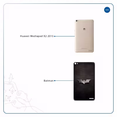 برچسب پوششی ماهوت مدل Batman مناسب برای تبلت هوآوی Mediapad X2 2015